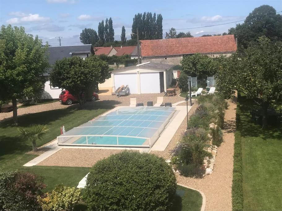 Gite Chalet-Piscine "Belle-Etoile" Touraine Anjou Courcelles-de-Touraine Exterior foto